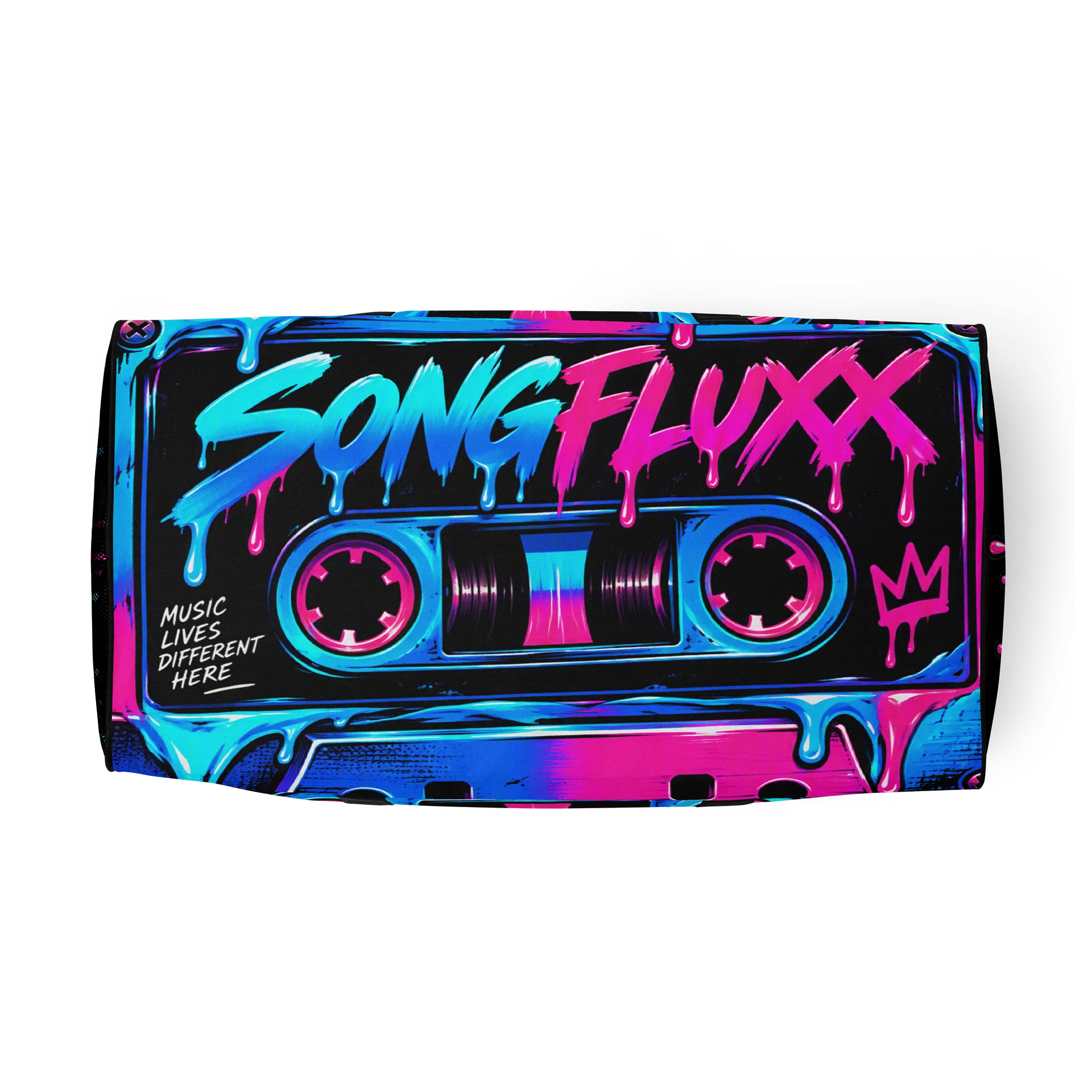 SONGFLUXX Neon Cassette Duffle Bag 5