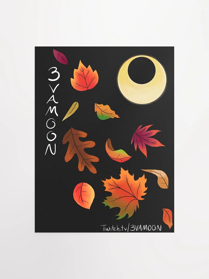 Autumn Leaves Moon POSTER PRINT 12