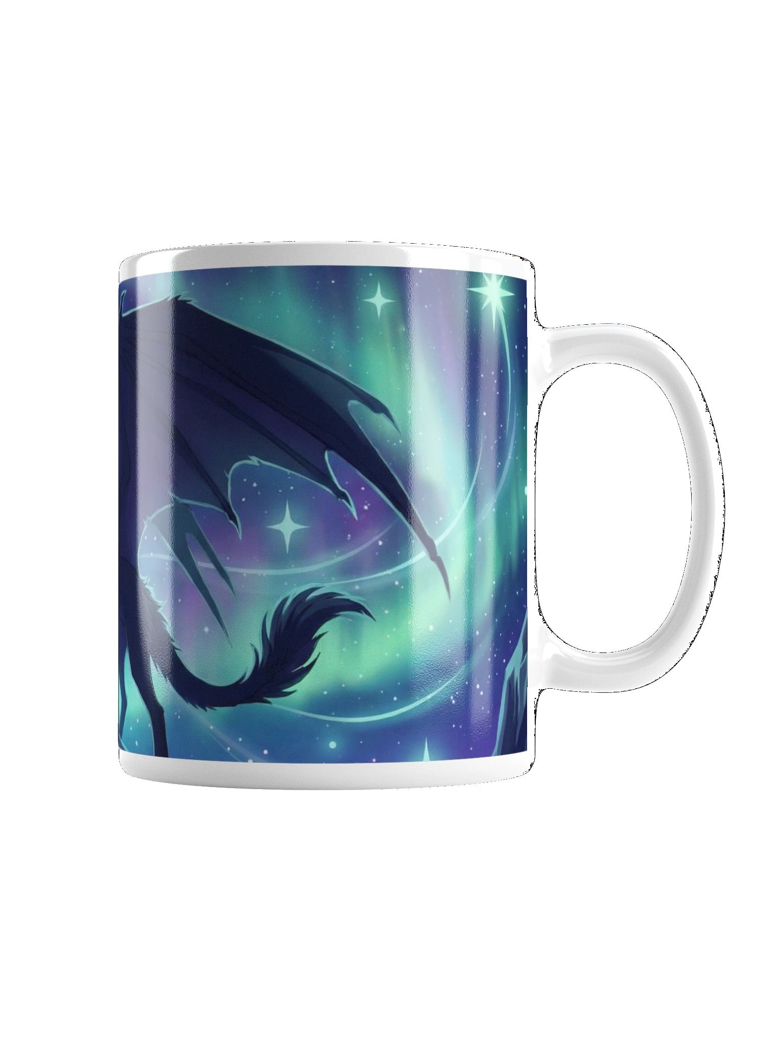 Mystical Winged Wolf Mug product image (7)
