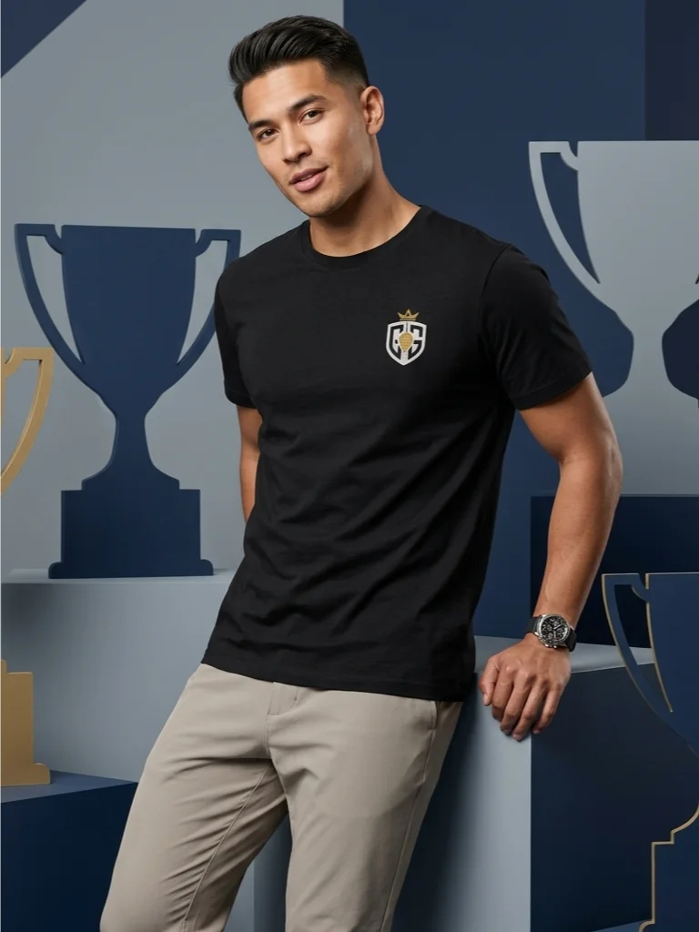 Signature Printed Crest Padel T-Shirt product image (2)