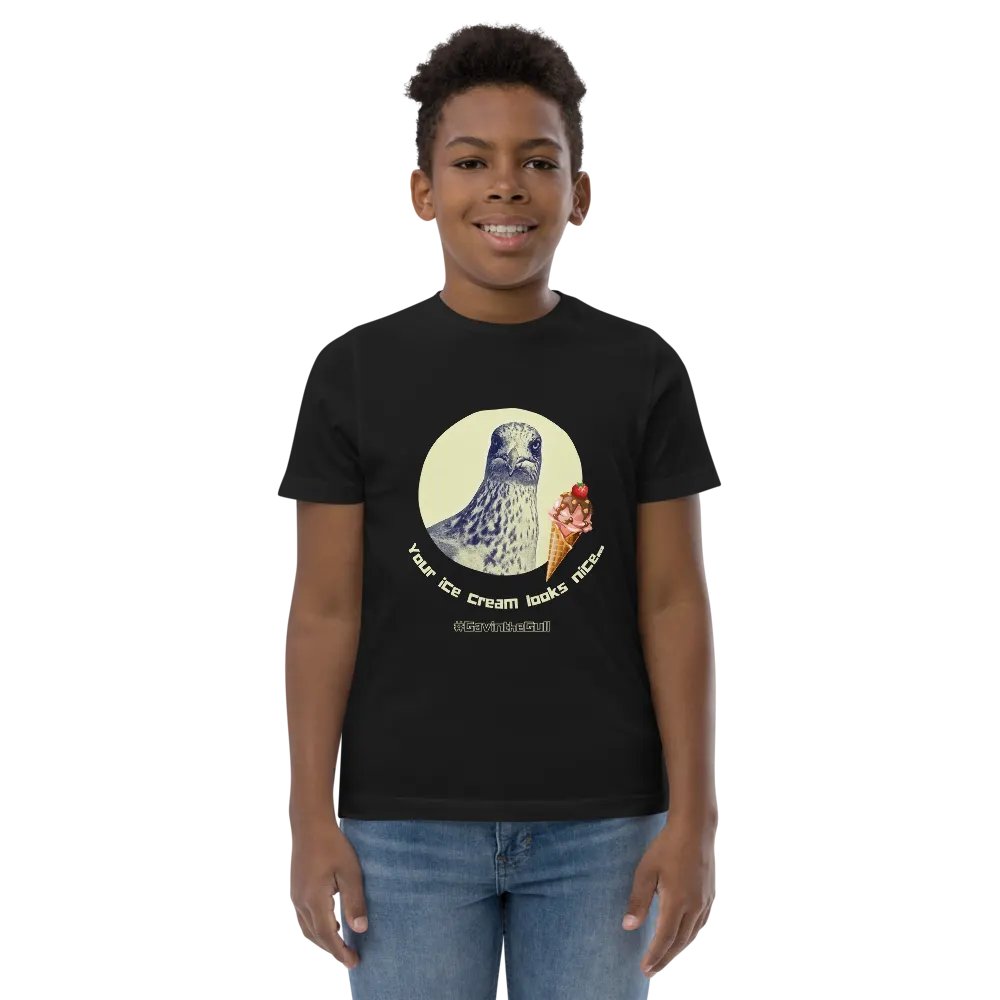 Gavin the Gull - Your ice cream looks nice... Youth T-shirt product image (1)