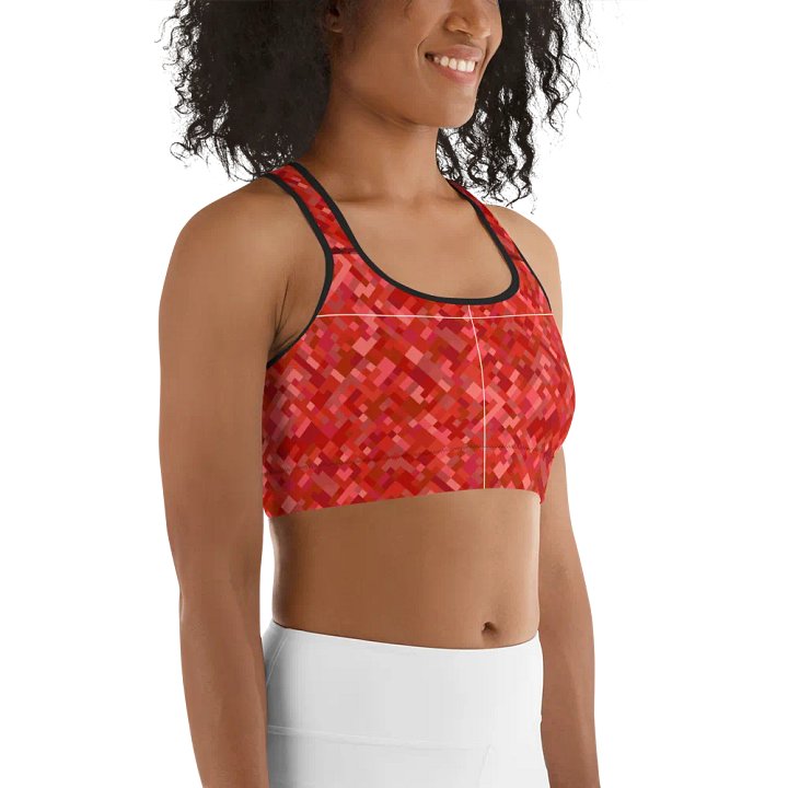 Colorful Mosaic Pattern Sports Bra - v4 product image (1)