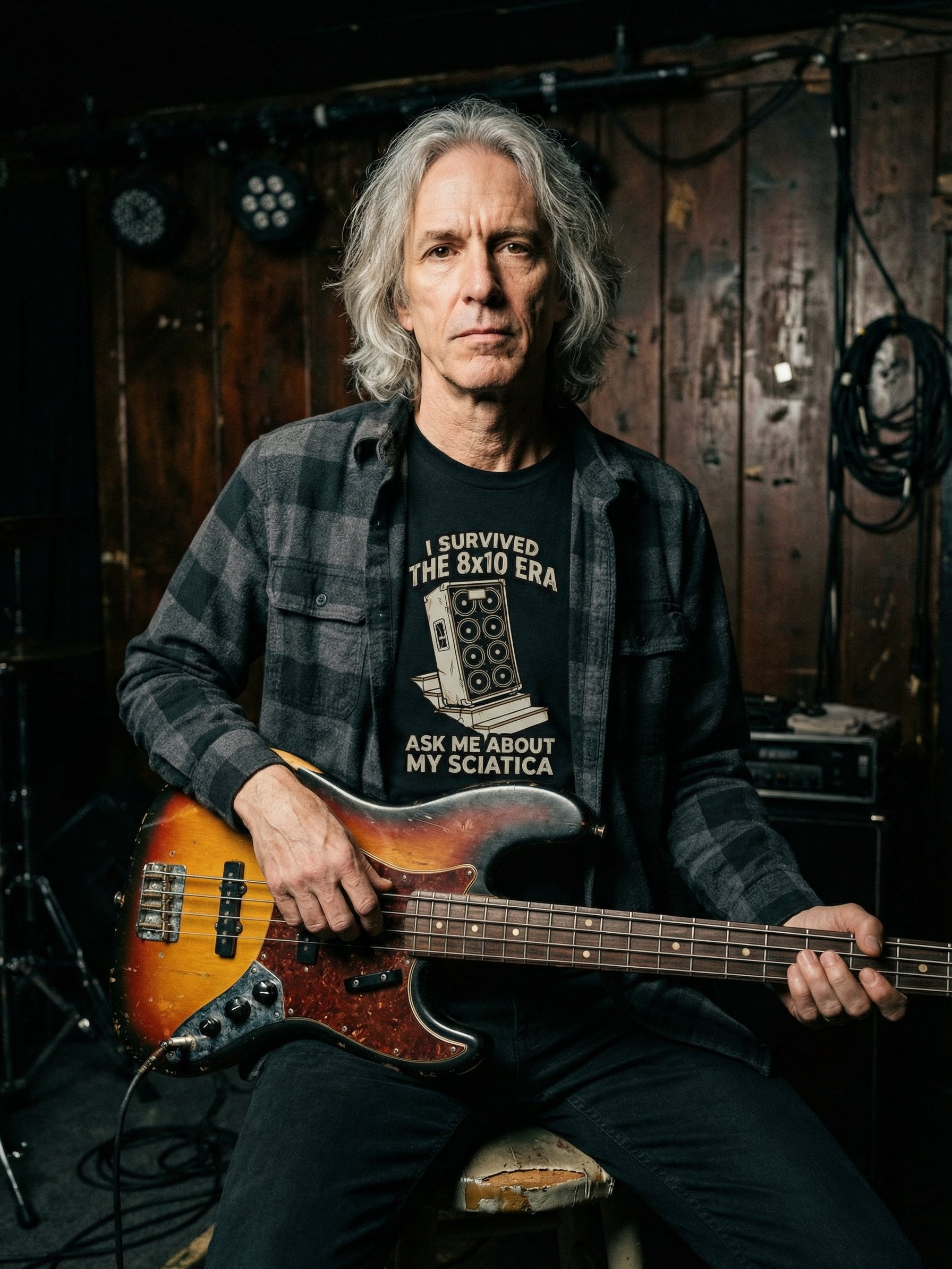 Seasoned Bass Player T-Shirt – Vintage Style Gift for Musicians product image (3)