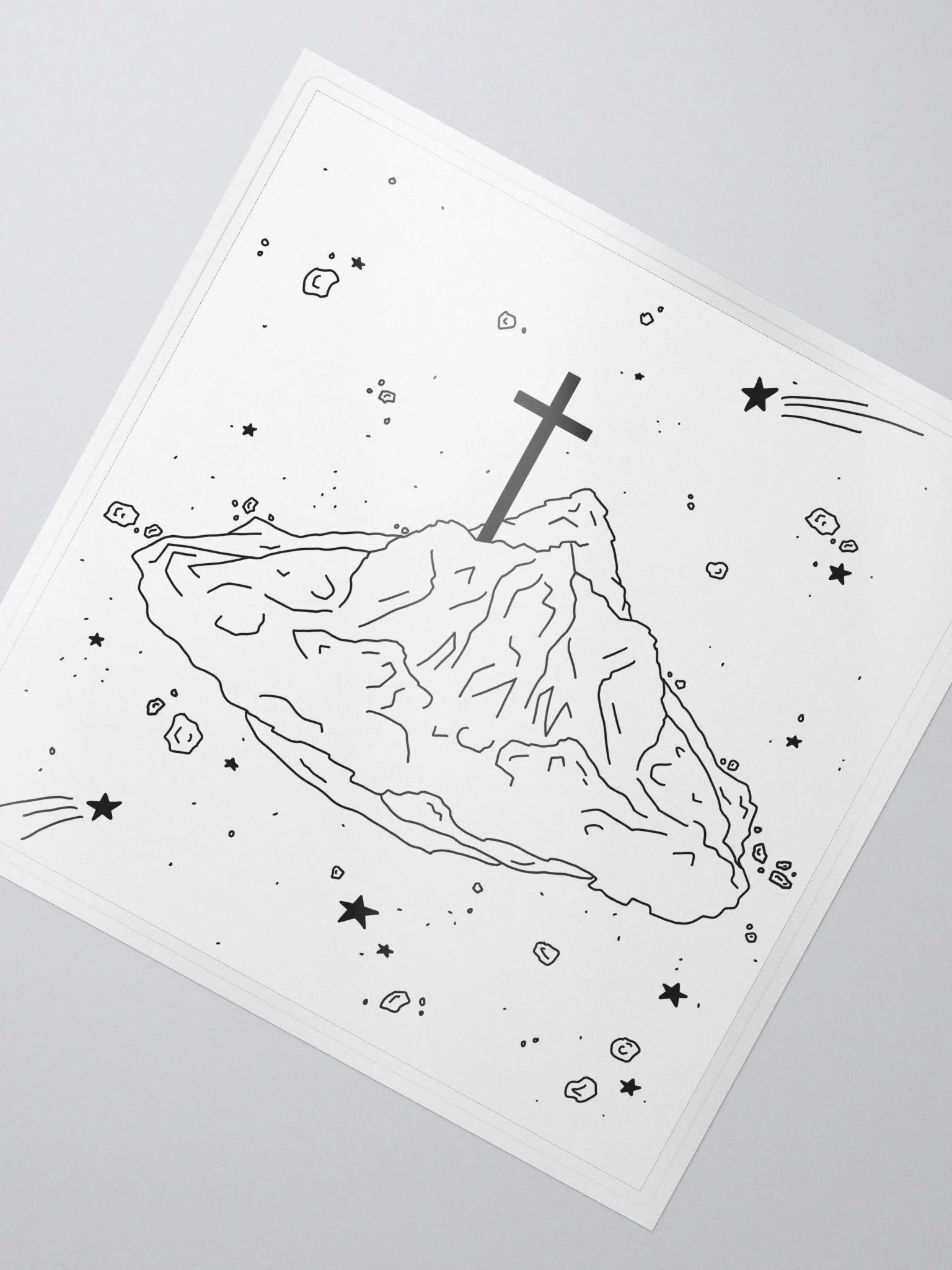 Cross Mountain Sticker product image (2)