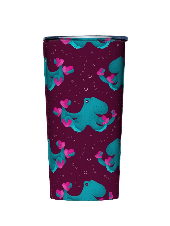 Octopus and Hearts 20oz Stainless Steel Tumbler product image (1)