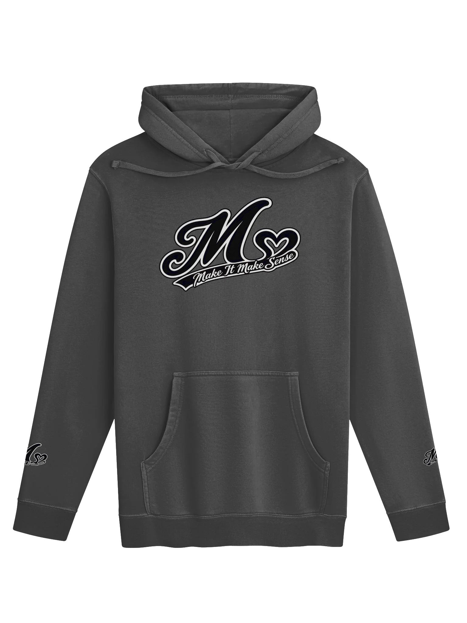 Make It Make Sense Pigment Dyed Heart Logo Hoodie product image (1)