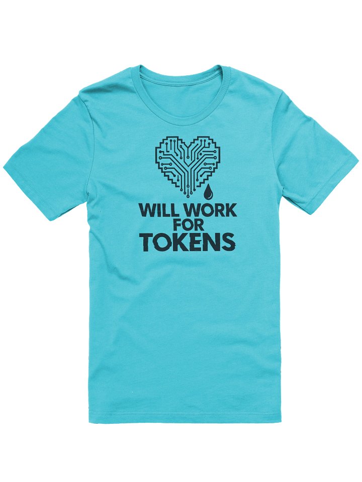 Will work for Tokens Canvas T-shirt  product image (1)