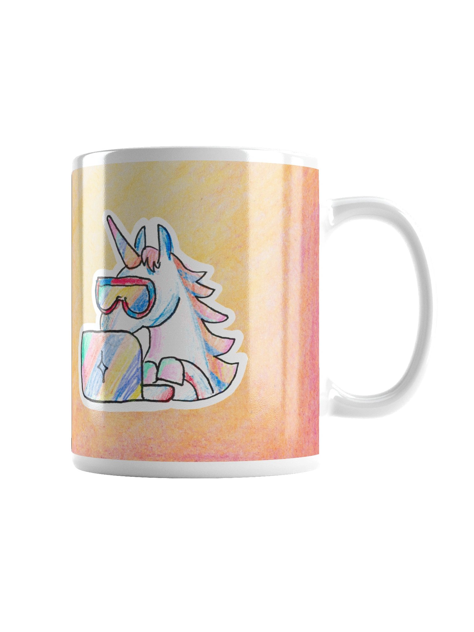 Coding Unicorn Mug (Peach) product image (2)