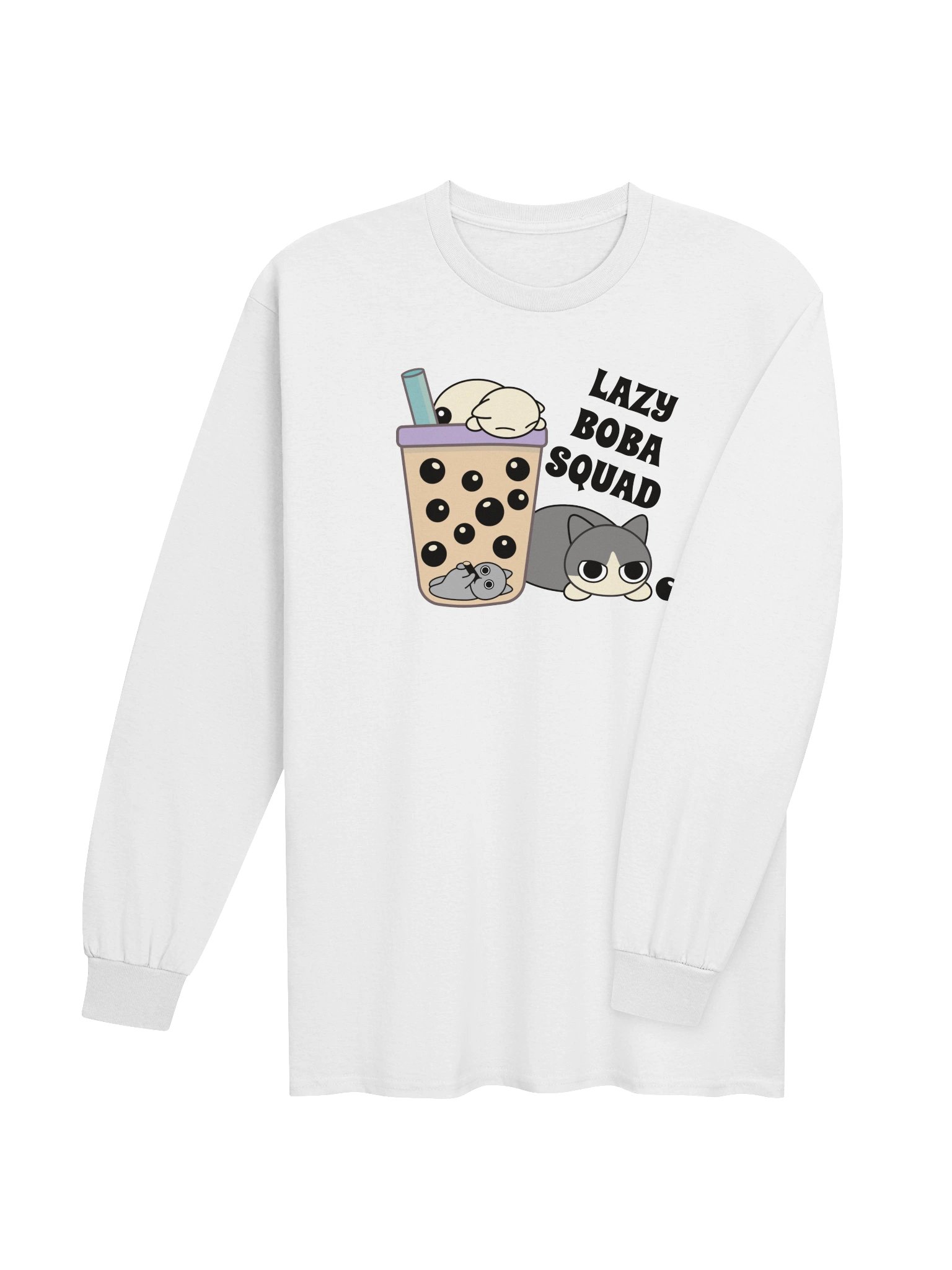 Boba Cat - Unisex Adult Long Sleeve T-shirt product image (24)