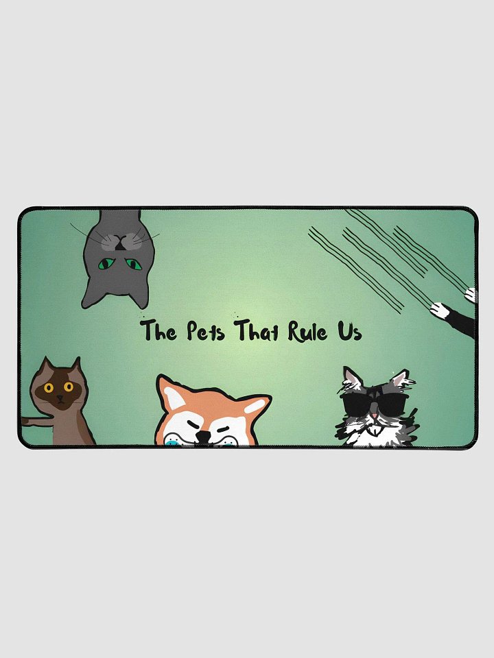 The Pet's That Rule Us - Desk Mat - Mischevious Green product image (1)