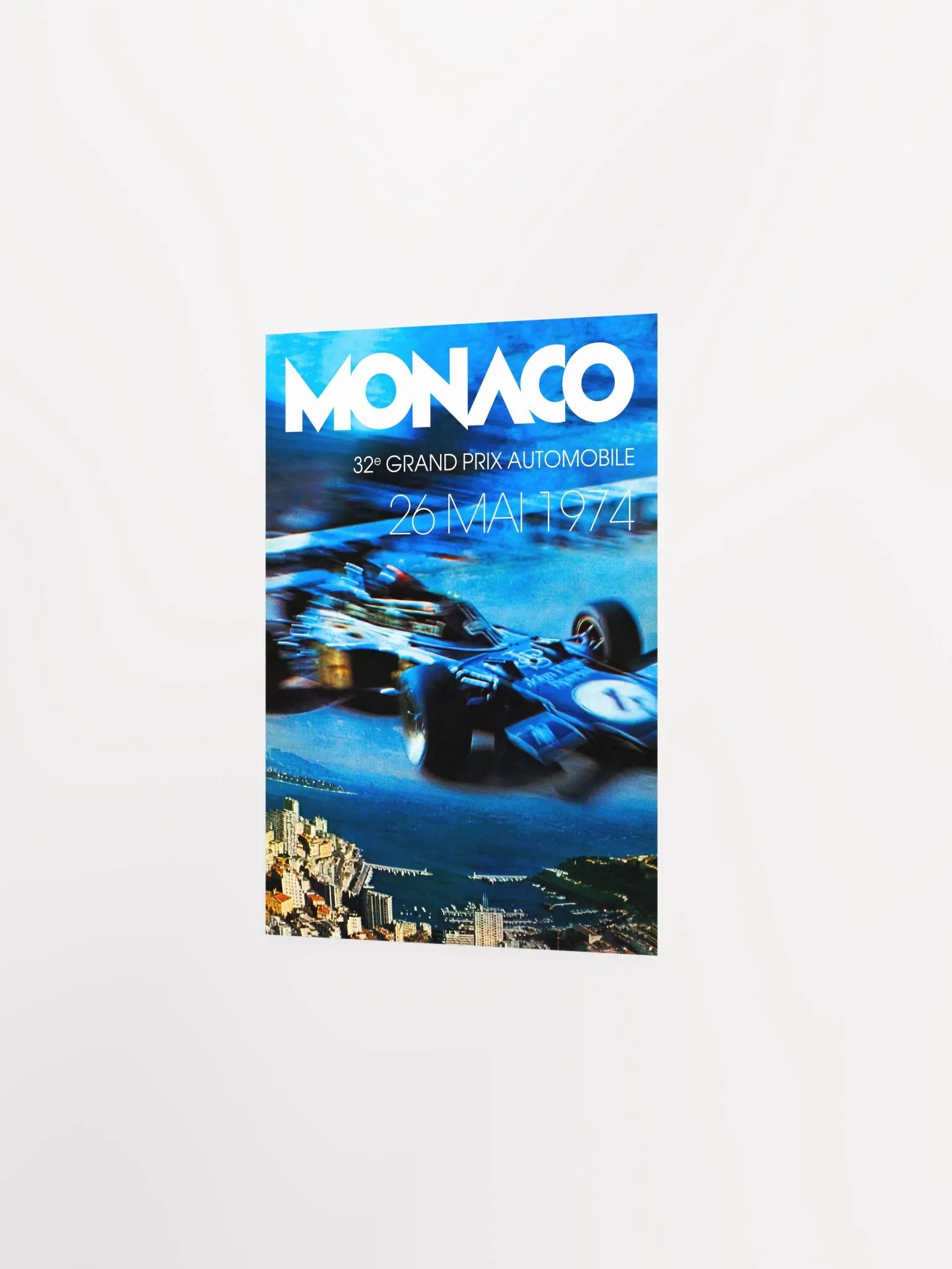 Monaco Vintage F1 Grand Prix, 1974 poster — Vintage Formula 1 poster, Monaco Grand Prix poster, retro travel poster product image (7)