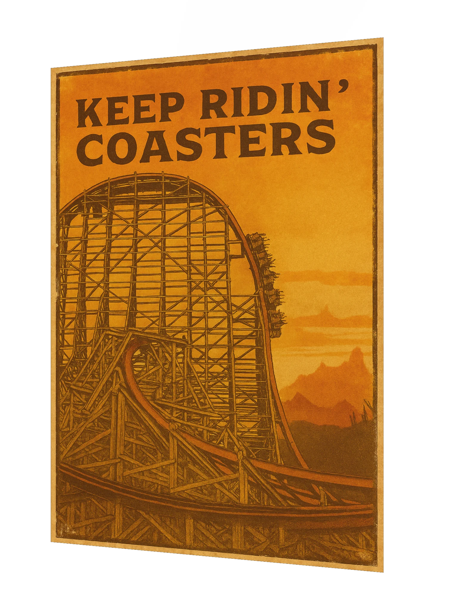 Keep Ridin' Coasters Hybrid Poster | 18x24" product image (2)