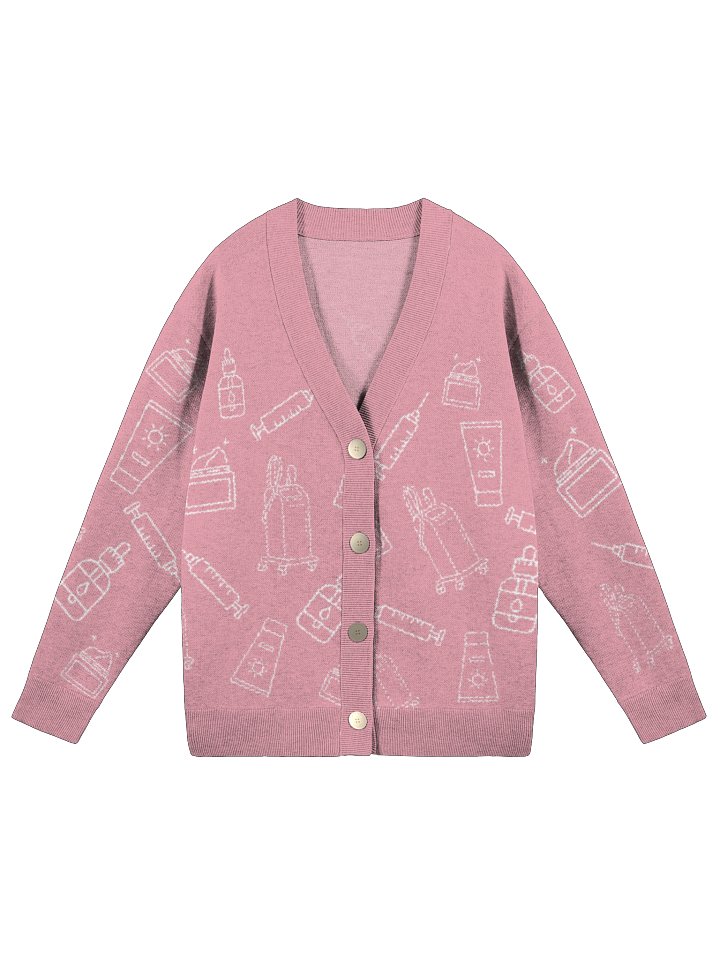 Aesthetics Knit Cardigan - Light Pink product image (1)