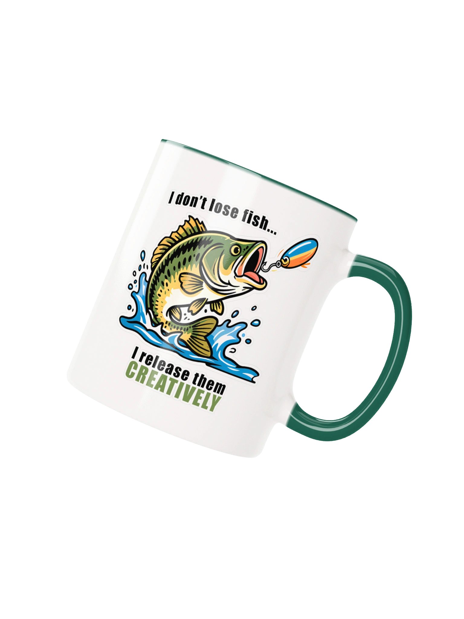 Ceramic Mug: "I don't lose fish... I release them Creatively" product image (2)