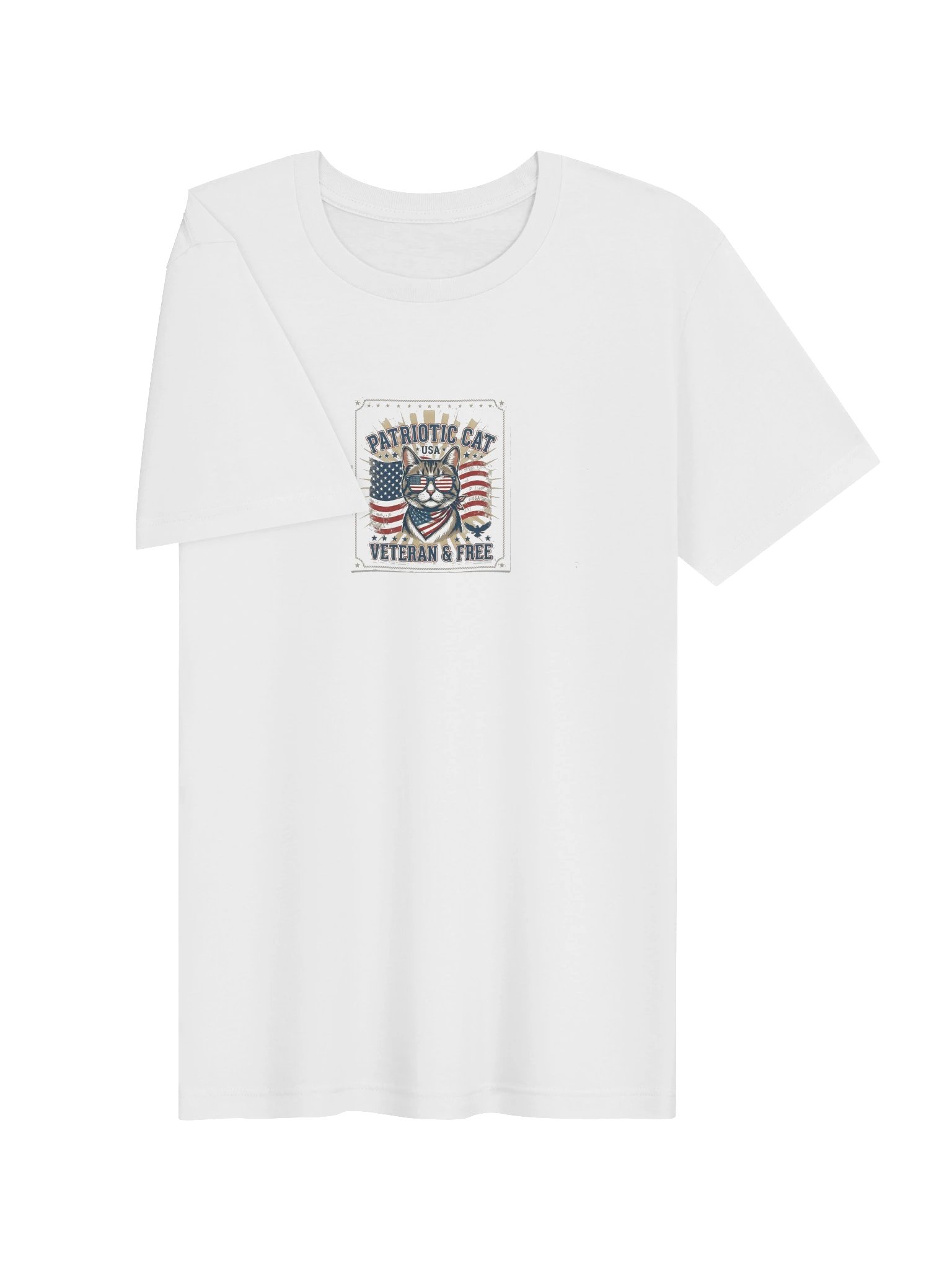 Patriotic Cat USA T-SHİRT product image (3)