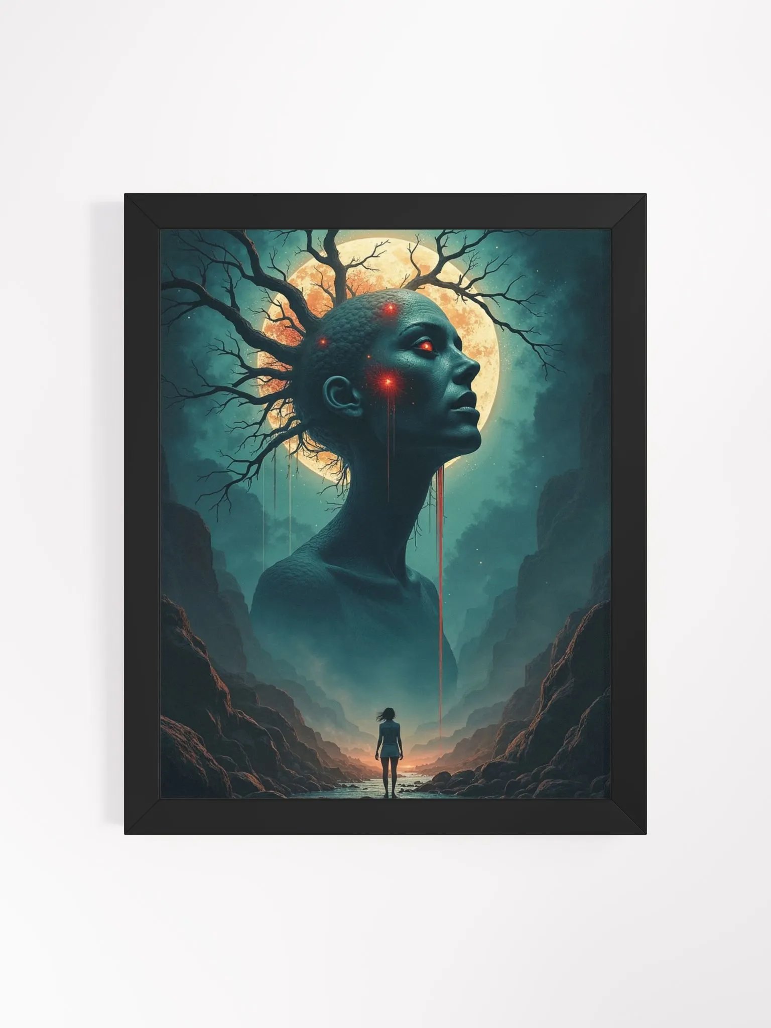 Ethereal Moonlit Vision Framed Print product image (13)