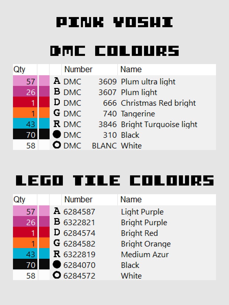 Pink Yoshi Pixel Art product image (4)