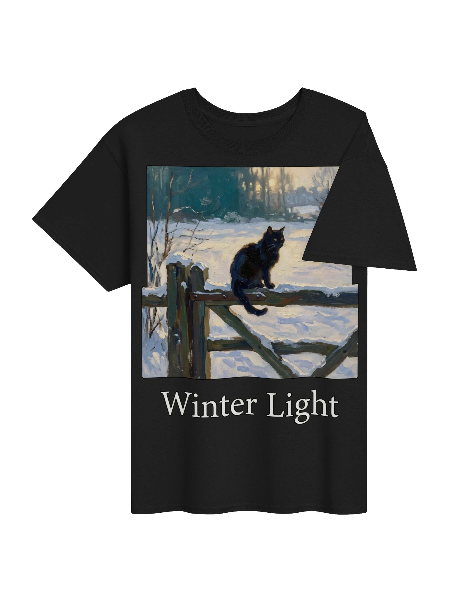 Winter Fence Cat Tee product image (25)