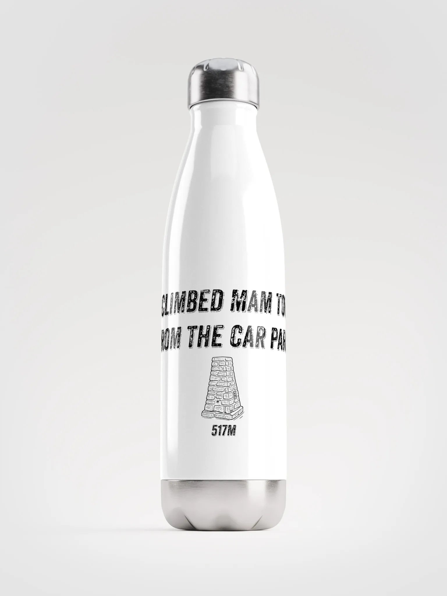 I climbed Mam Tor from the car park water bottle product image (1)