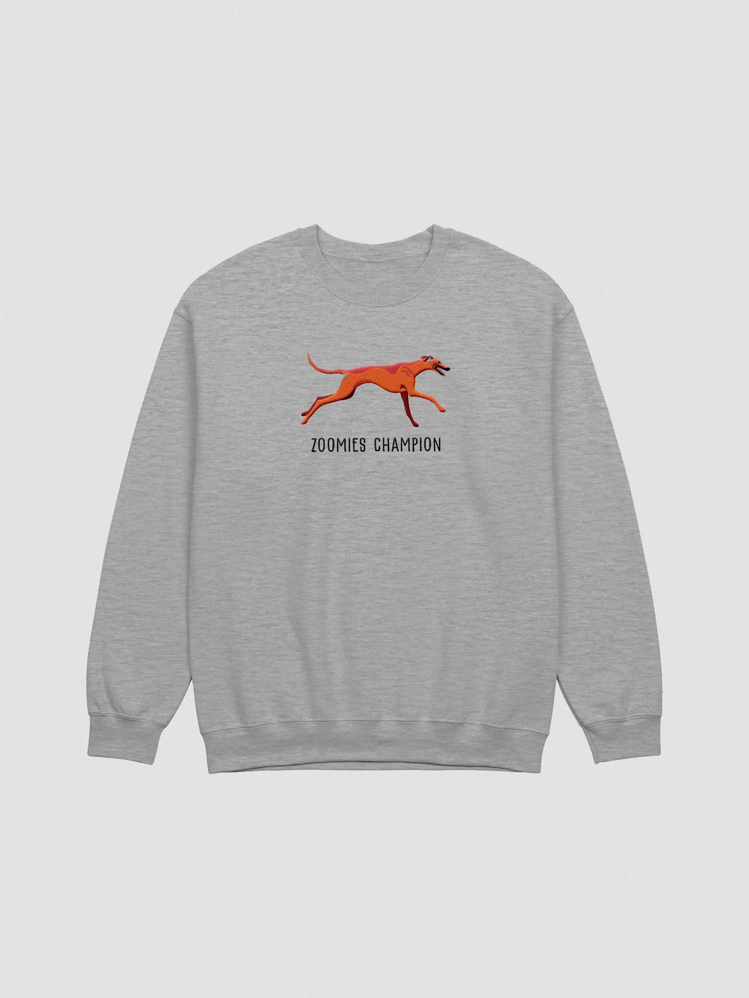 Zoomies Champion Sweatshirt (Embroidered) of a Greyhound(Red) product image (4)