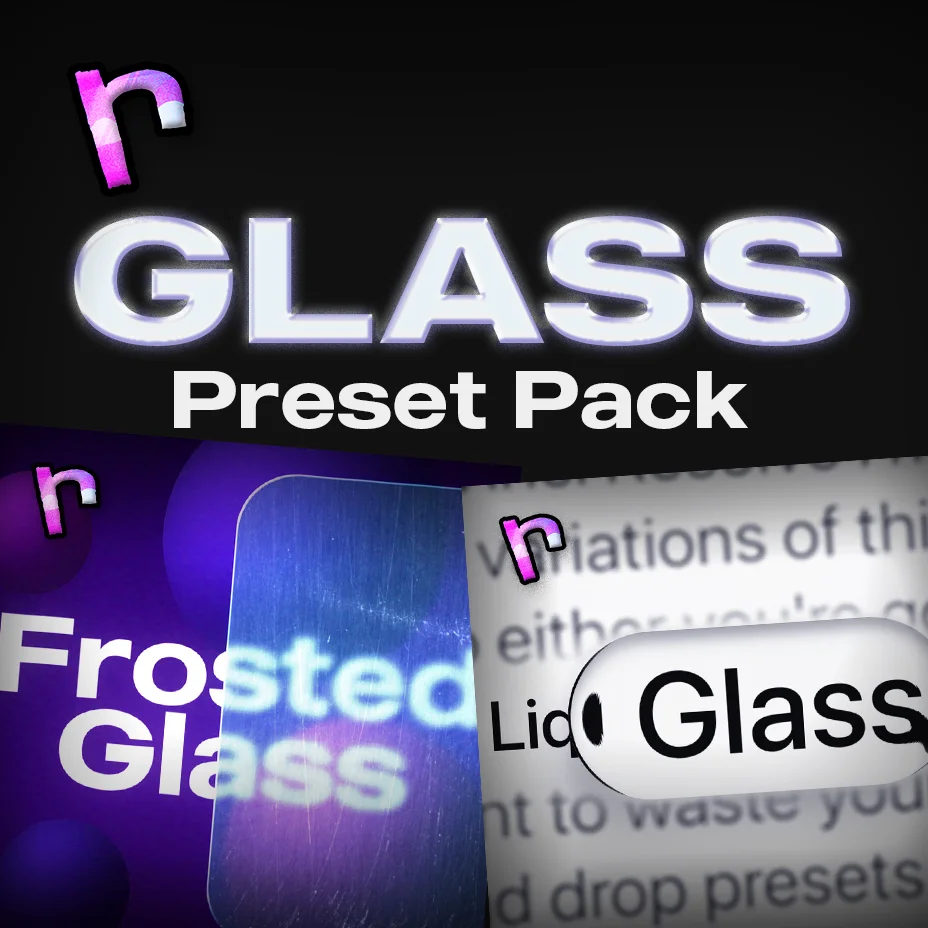 Glass Preset Pack - Drag & Drop product image (1)