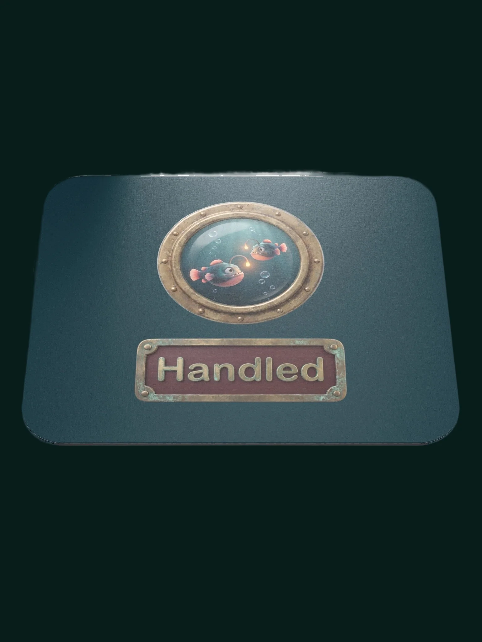 Handled anglerfish mouse pad product image (1)