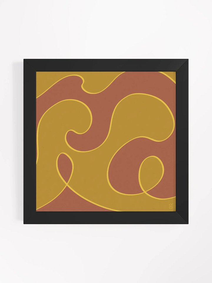 Flowing Harmony Framed Art Print - Abstract Composition No. 5 product image (8)