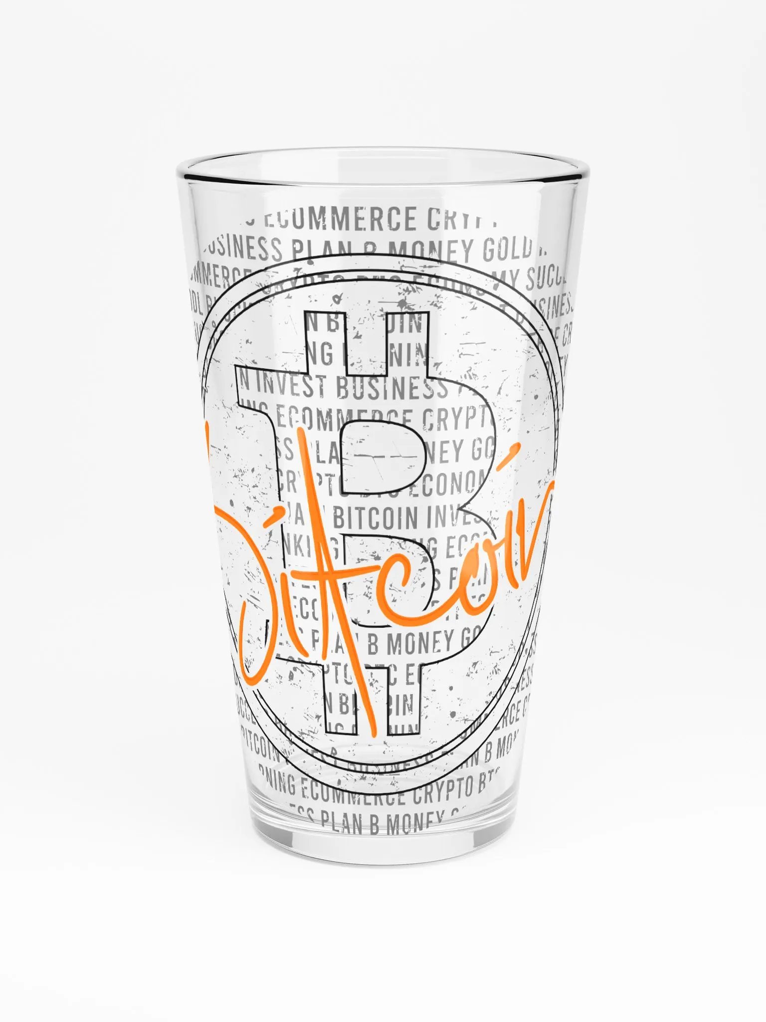 Bitcoin Symbol Shaker Pint Glass product image (4)