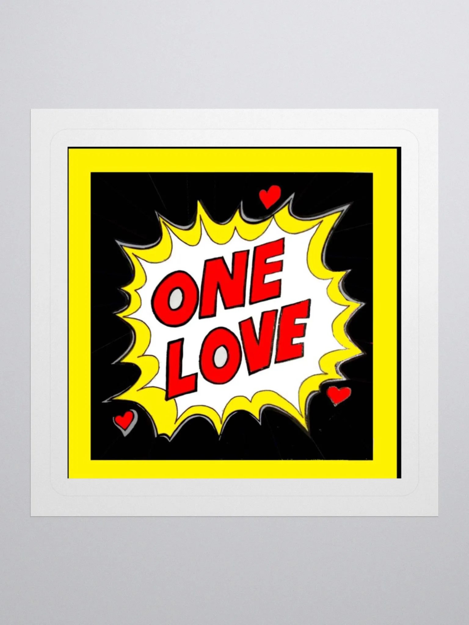 ONE LOVE BLM STICKER product image (6)