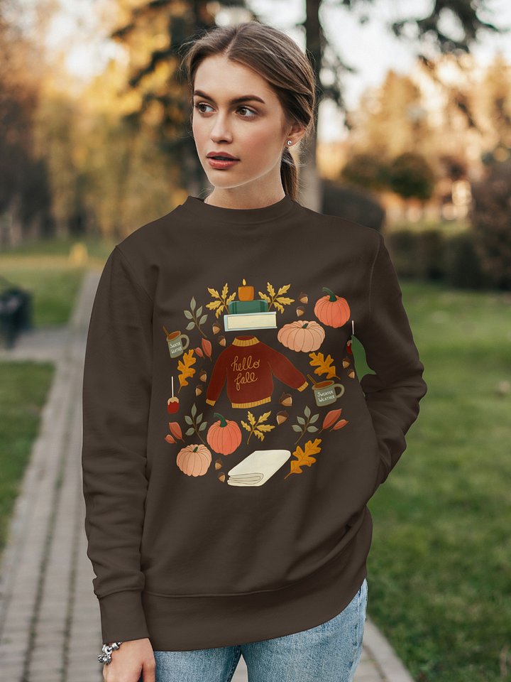 Cozy Fall Design Crewneck Sweatshirt product image (1)