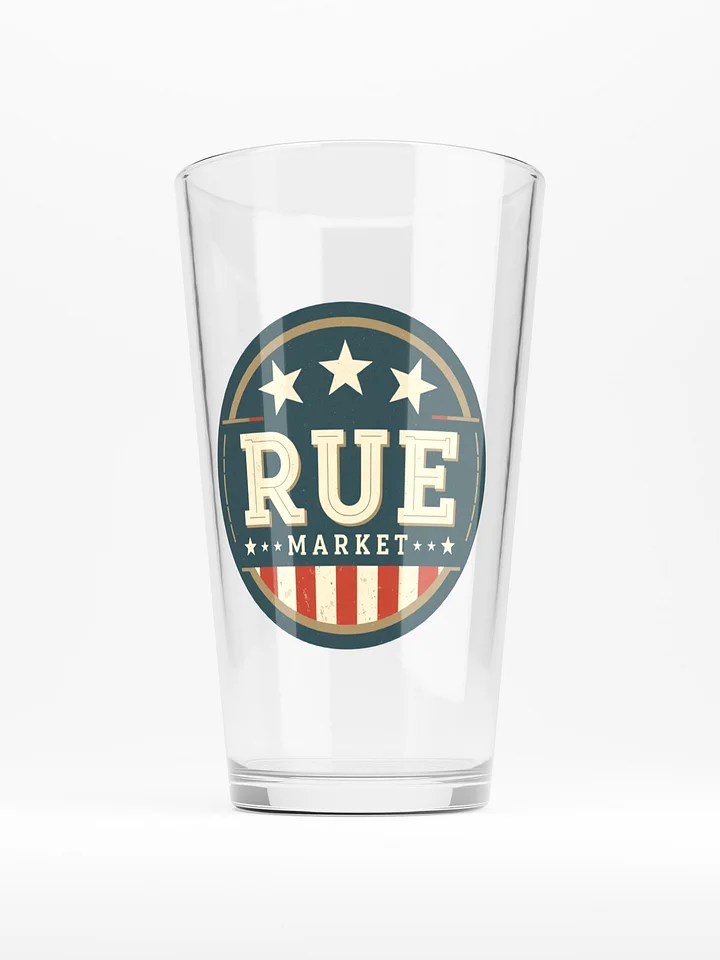 Rue Market Vintage Logo Shaker Pint Glass product image (1)