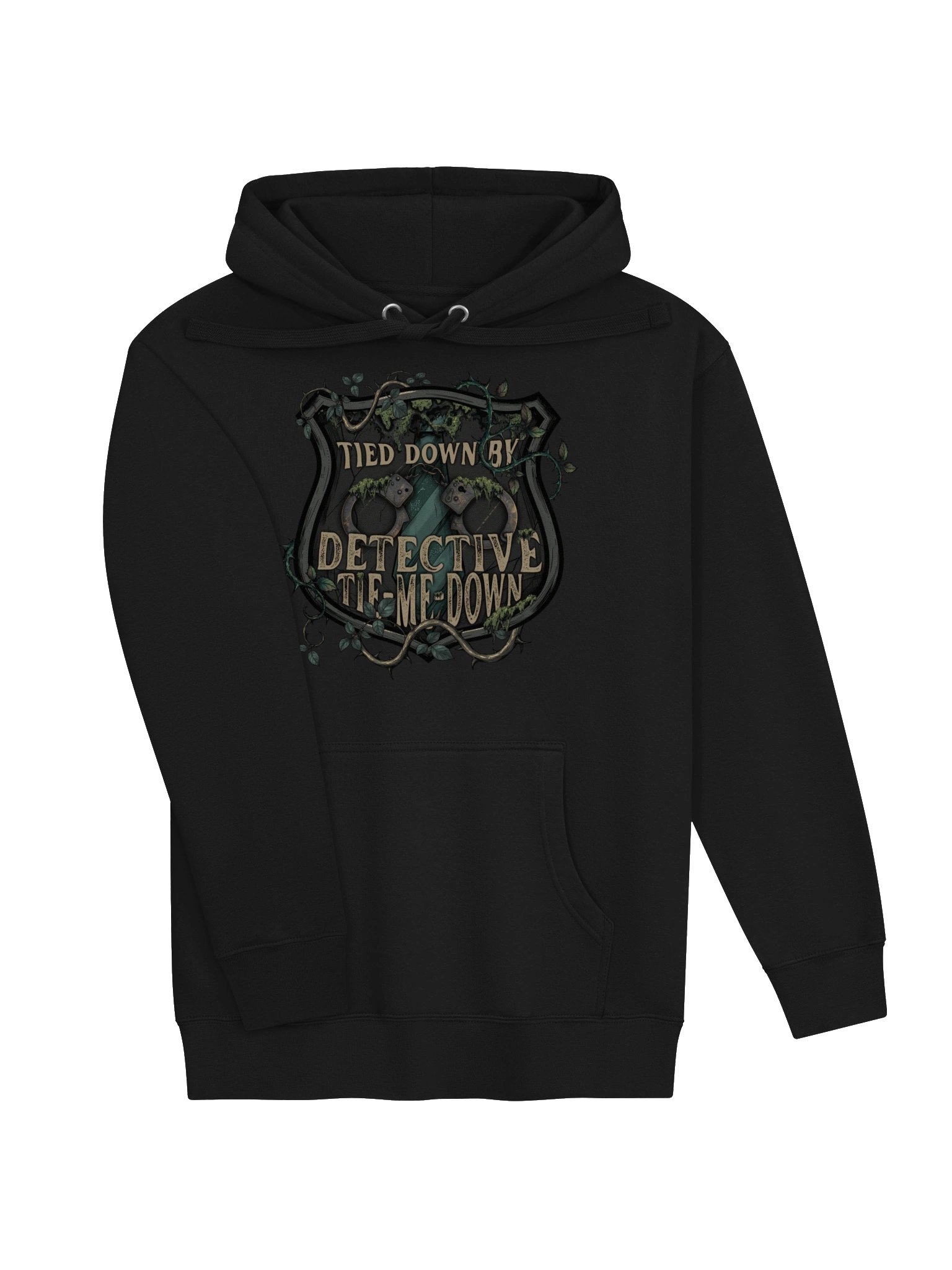 "Tied Down By Detective Tie-Me-Down" Hoodie - Enchanting Vines Series Official Merch product image (3)