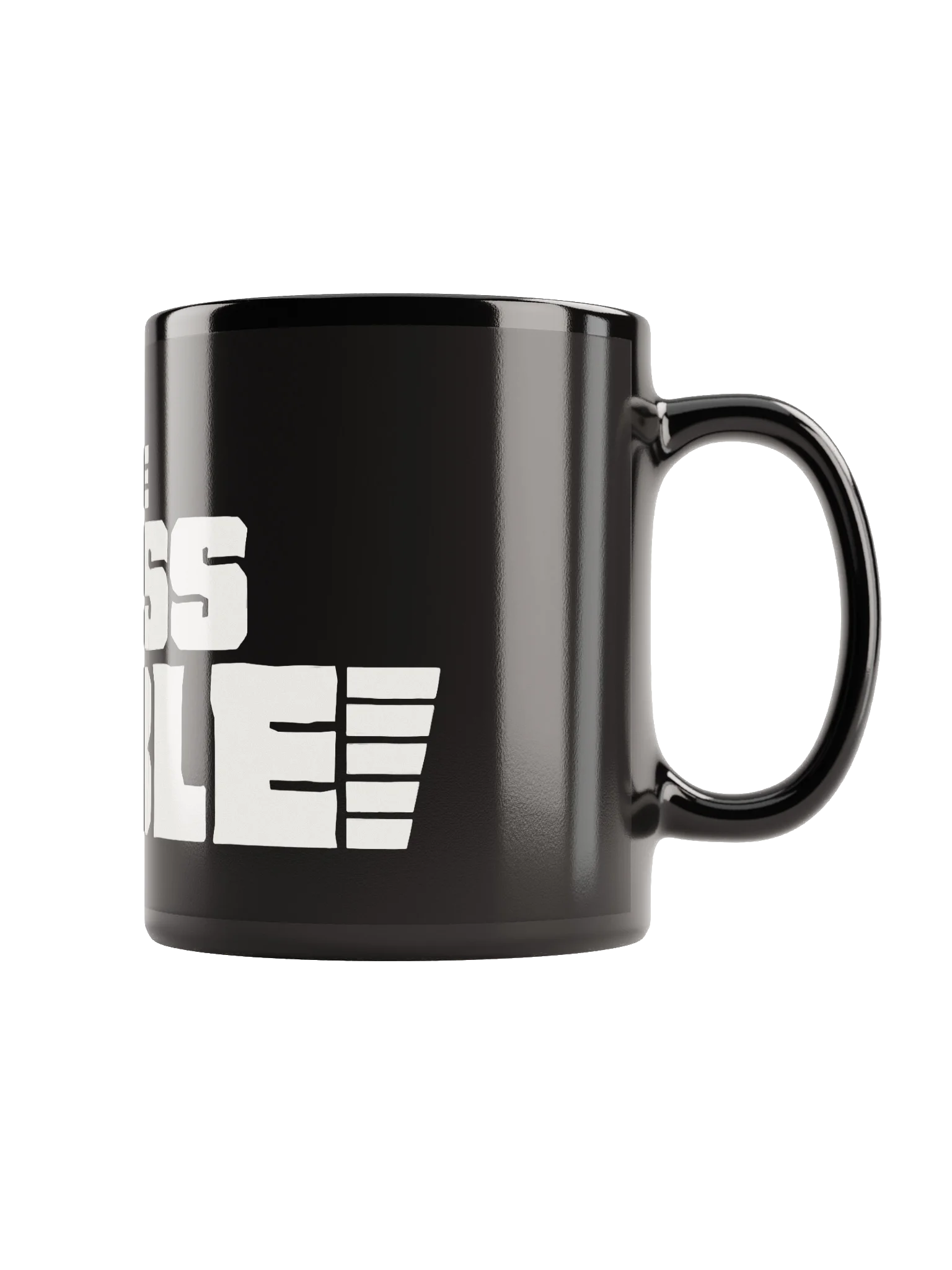 Black Mug with White TMT Banner product image (1)