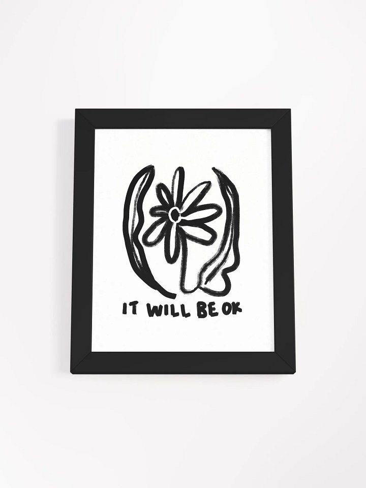 Be OK Framed Art Print product image (1)