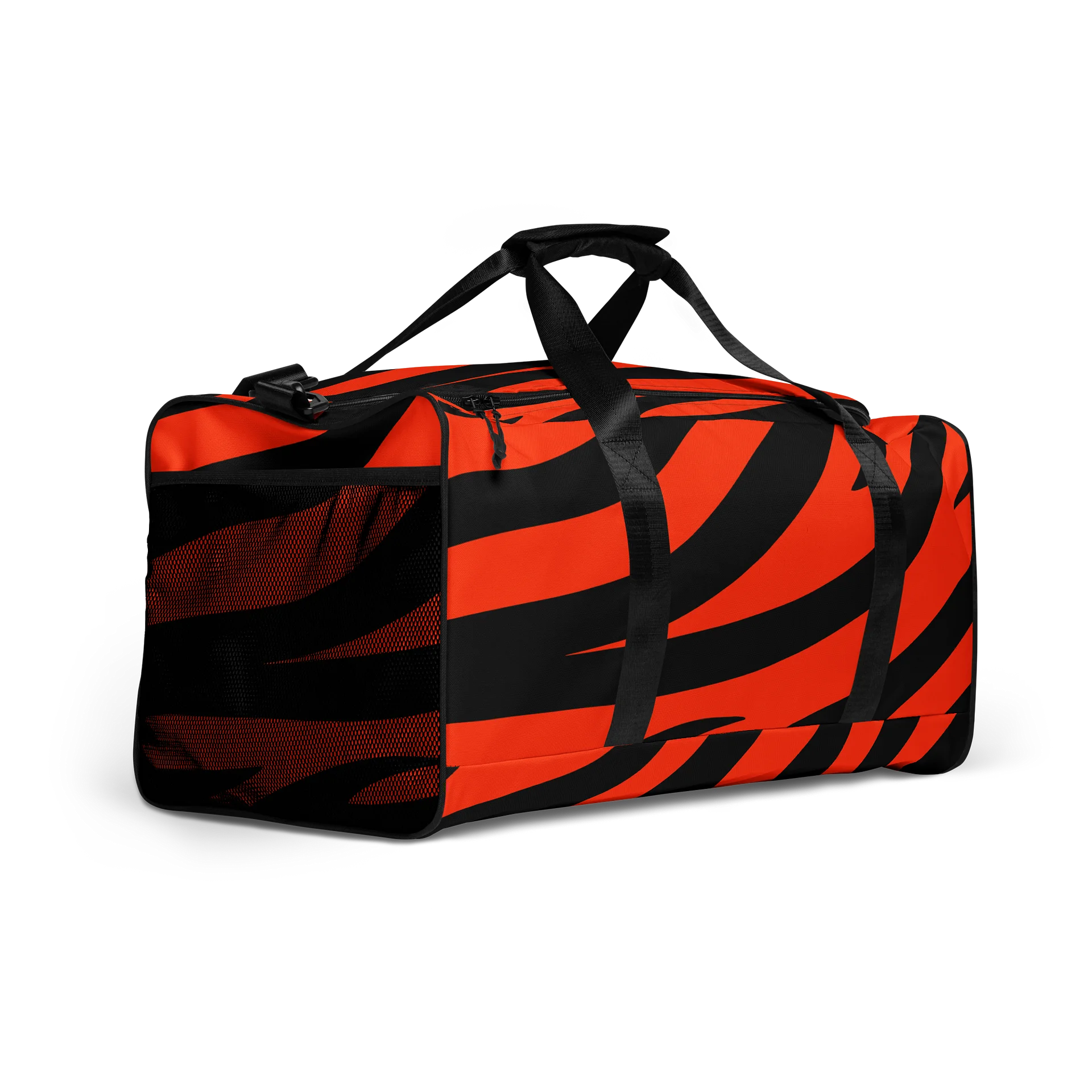 Tiger Print Duffle Bag – Orange Black product image (2)