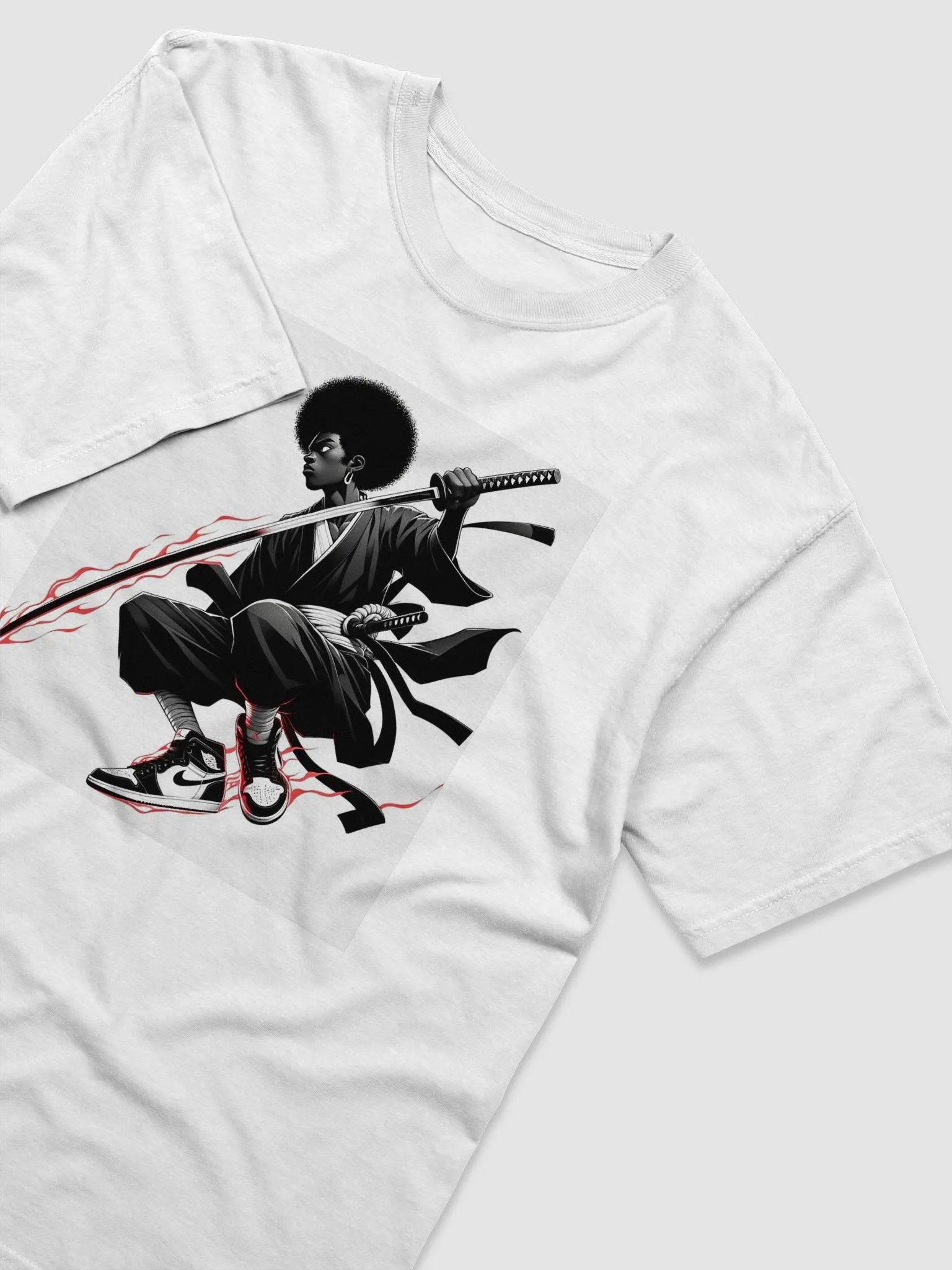 Black Samurai Tee Red V7 product image (11)