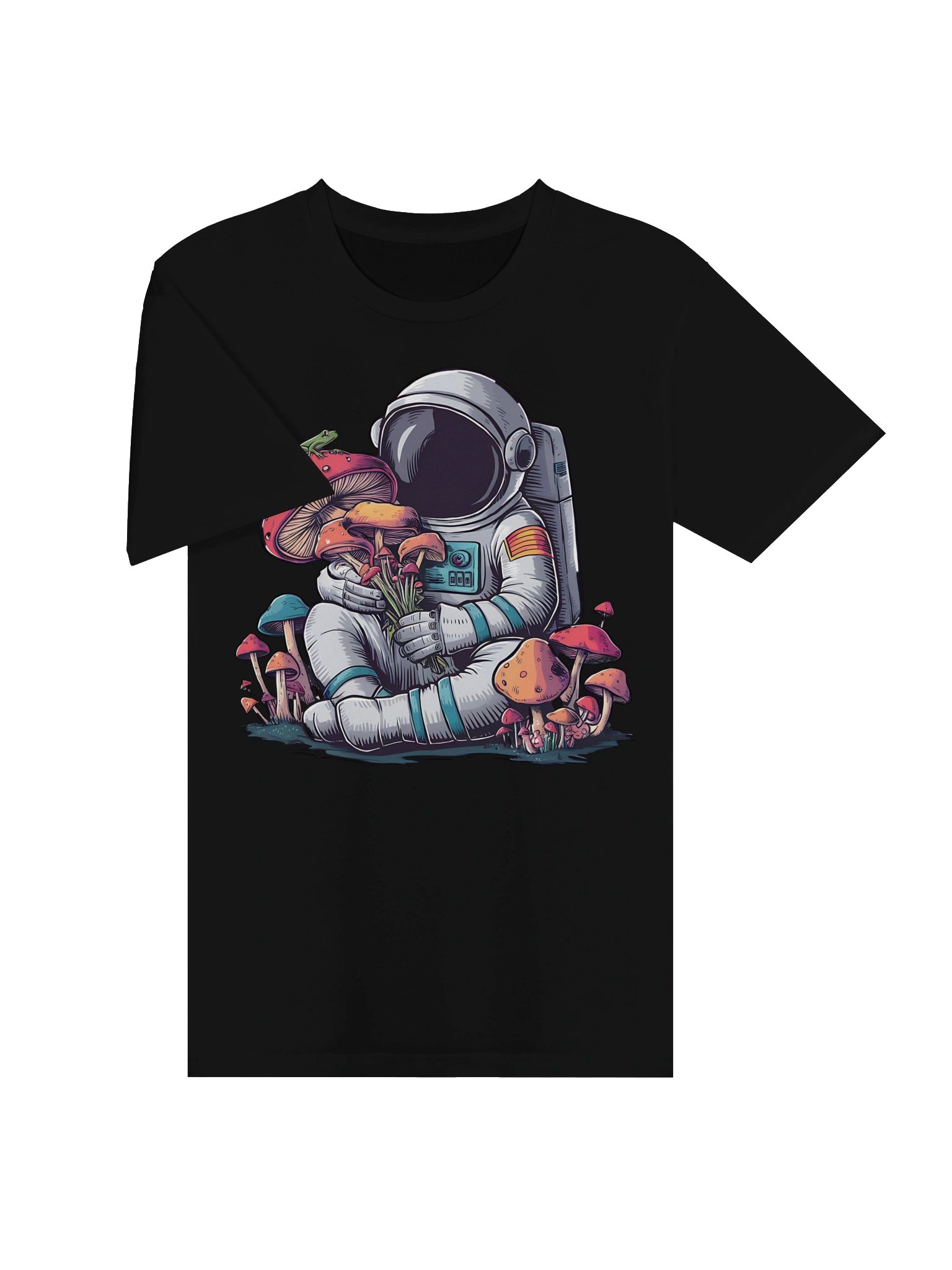 Astronaut Cottagecore Frog Aesthetic Mushroom Space Women T-shirt product image (25)