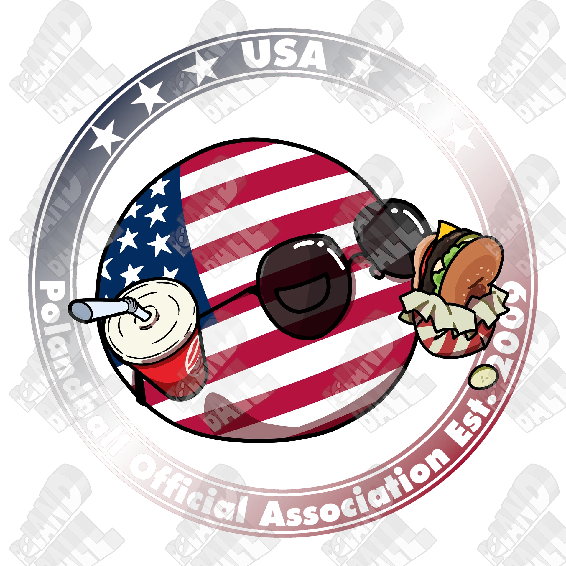 Polandball Official Association T-shirt - USA product image (4)