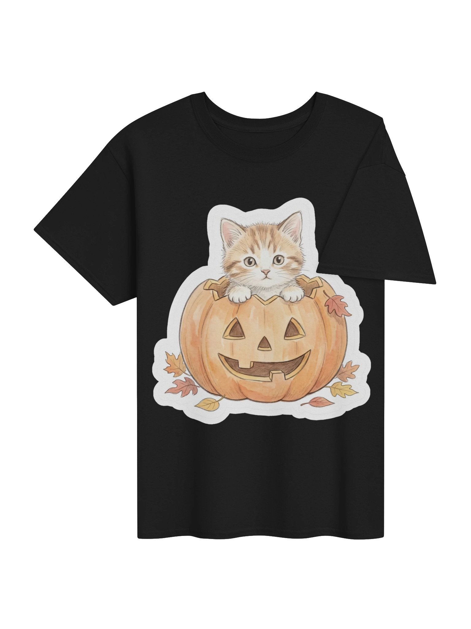 Pumpkin Peek Kitten Tee product image (13)