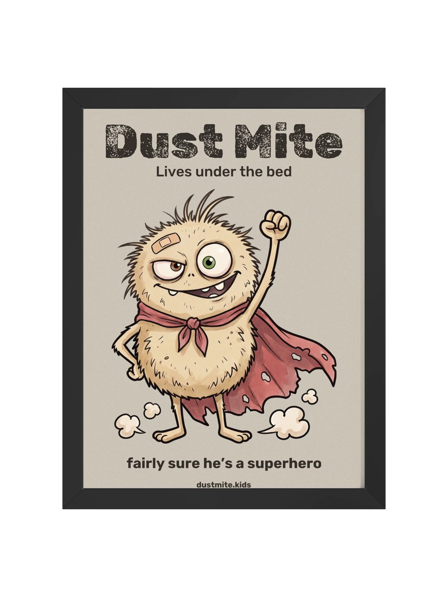 Dust Mite Superhero Framed Poster product image (13)