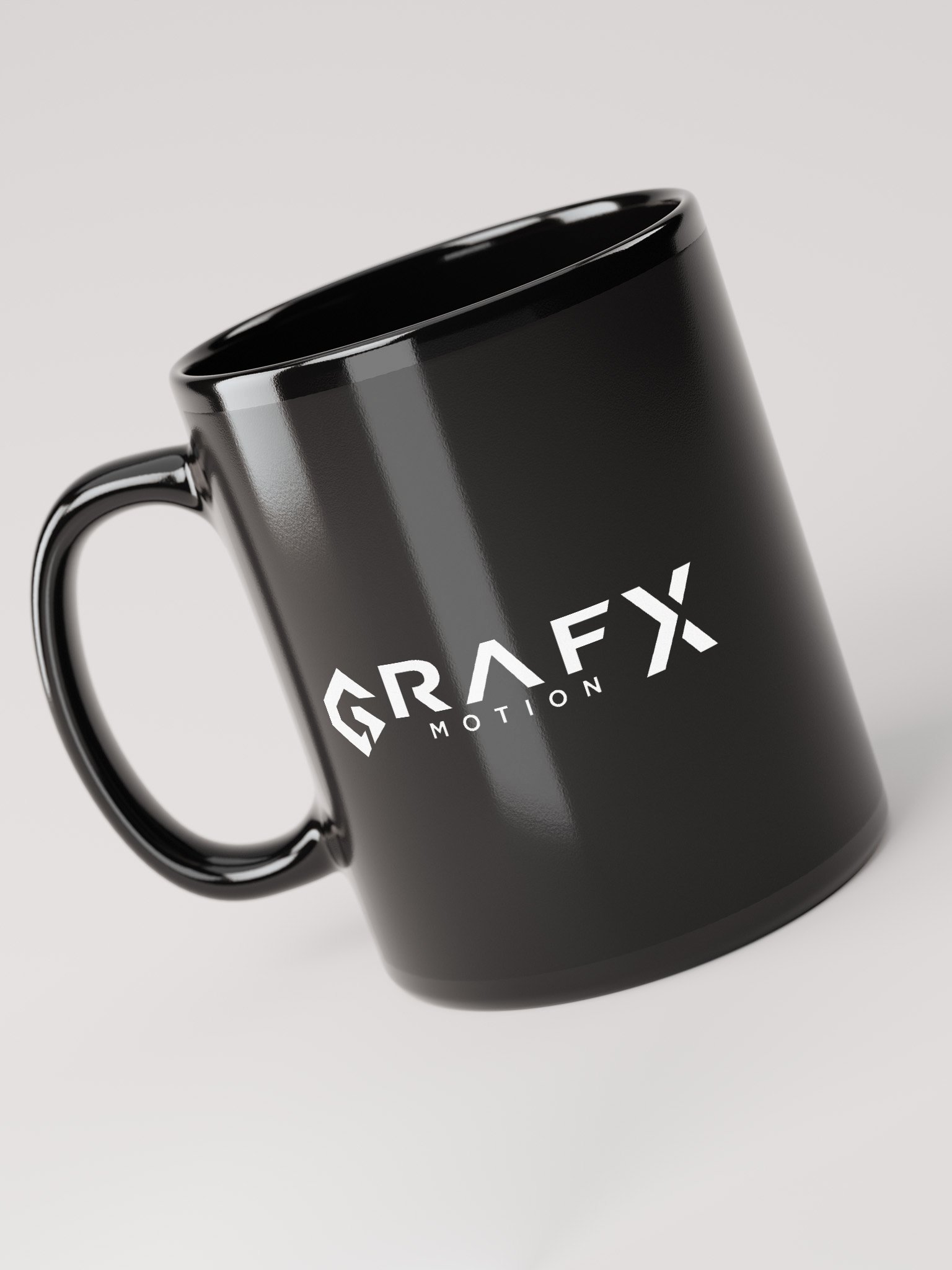 GFX Motion | GFX Industries - Black Mug - White Logo product image (5)