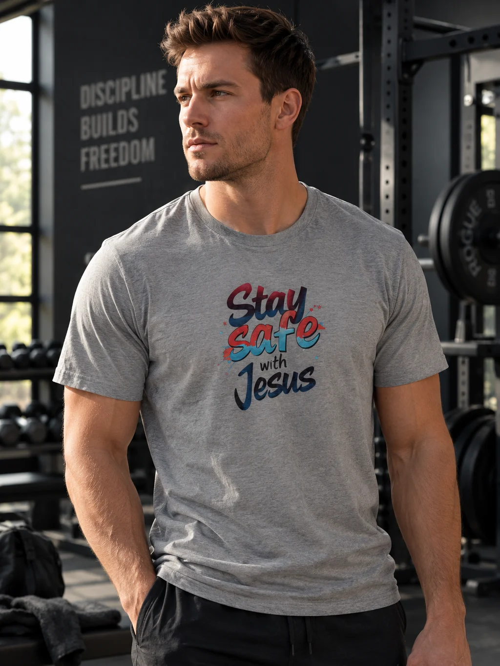Stay Safe with Jesus T-shirt product image (3)