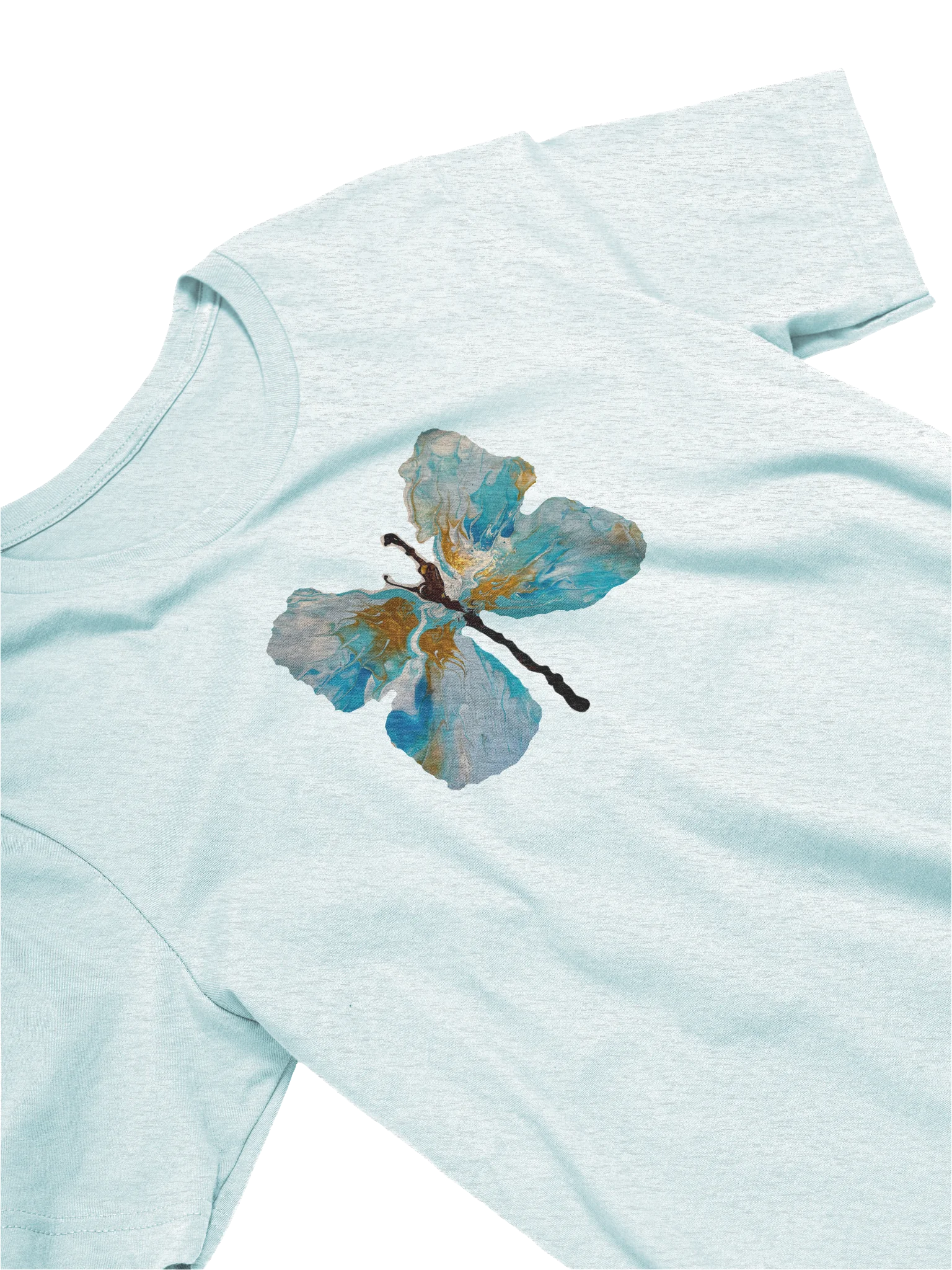 Urban Gold and Blue Butterfly T-Shirt product image (39)