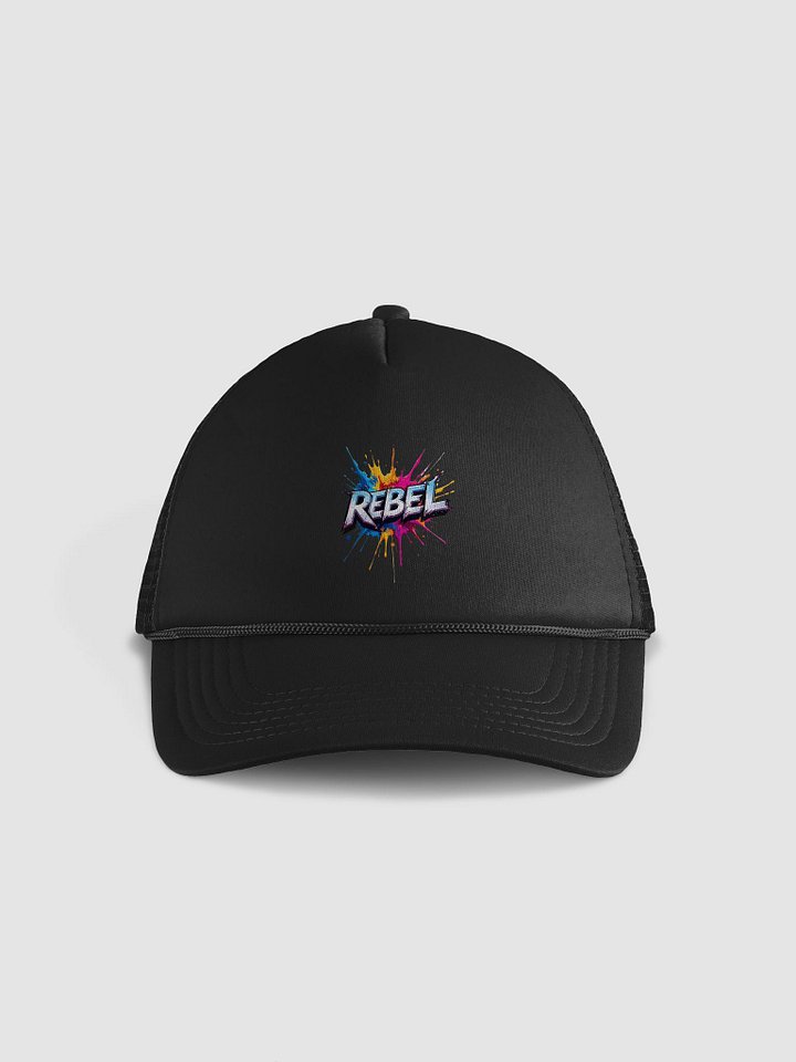 REBEL Splatter Foam Trucker Hat product image (1)