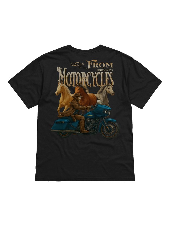 Legacy of the Tribe – From Horses to Motorcycles Tee (Cowboy) product image (2)