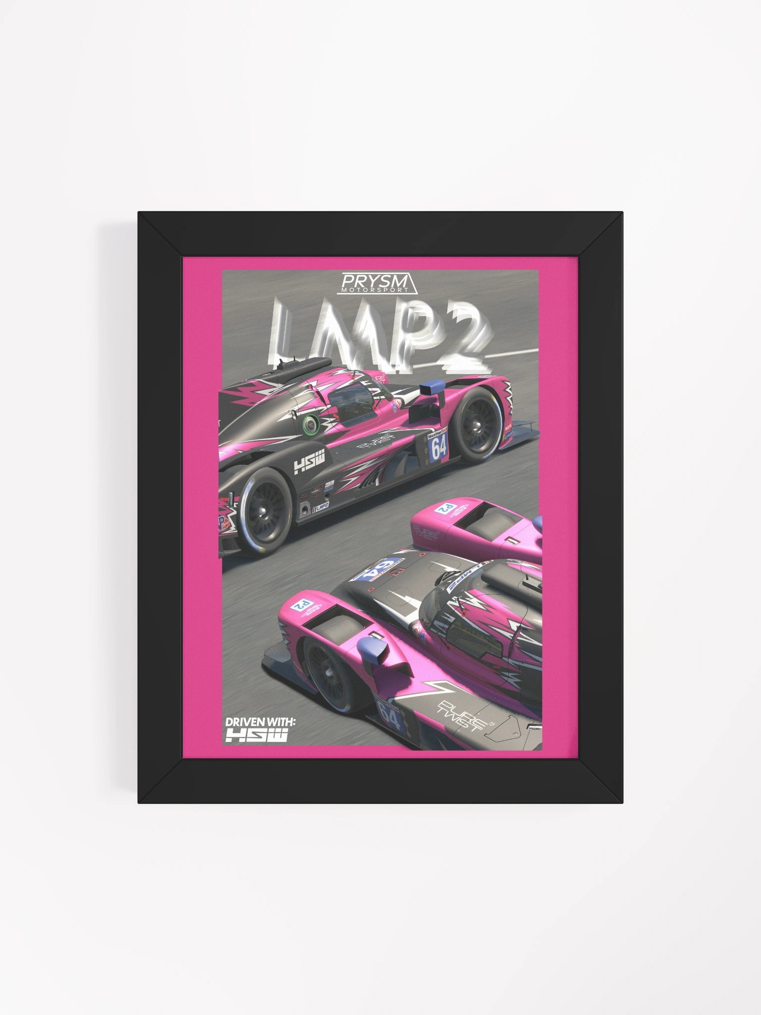 PRYSM Motorsport LMP2 Race Cars Framed Poster product image (22)