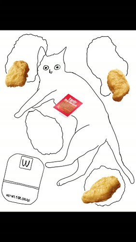 chicken nugs coming soon! i'm finally getting ready to paint this beauty!

#artistsoninstagram #catart #chickennuggets #wip #...