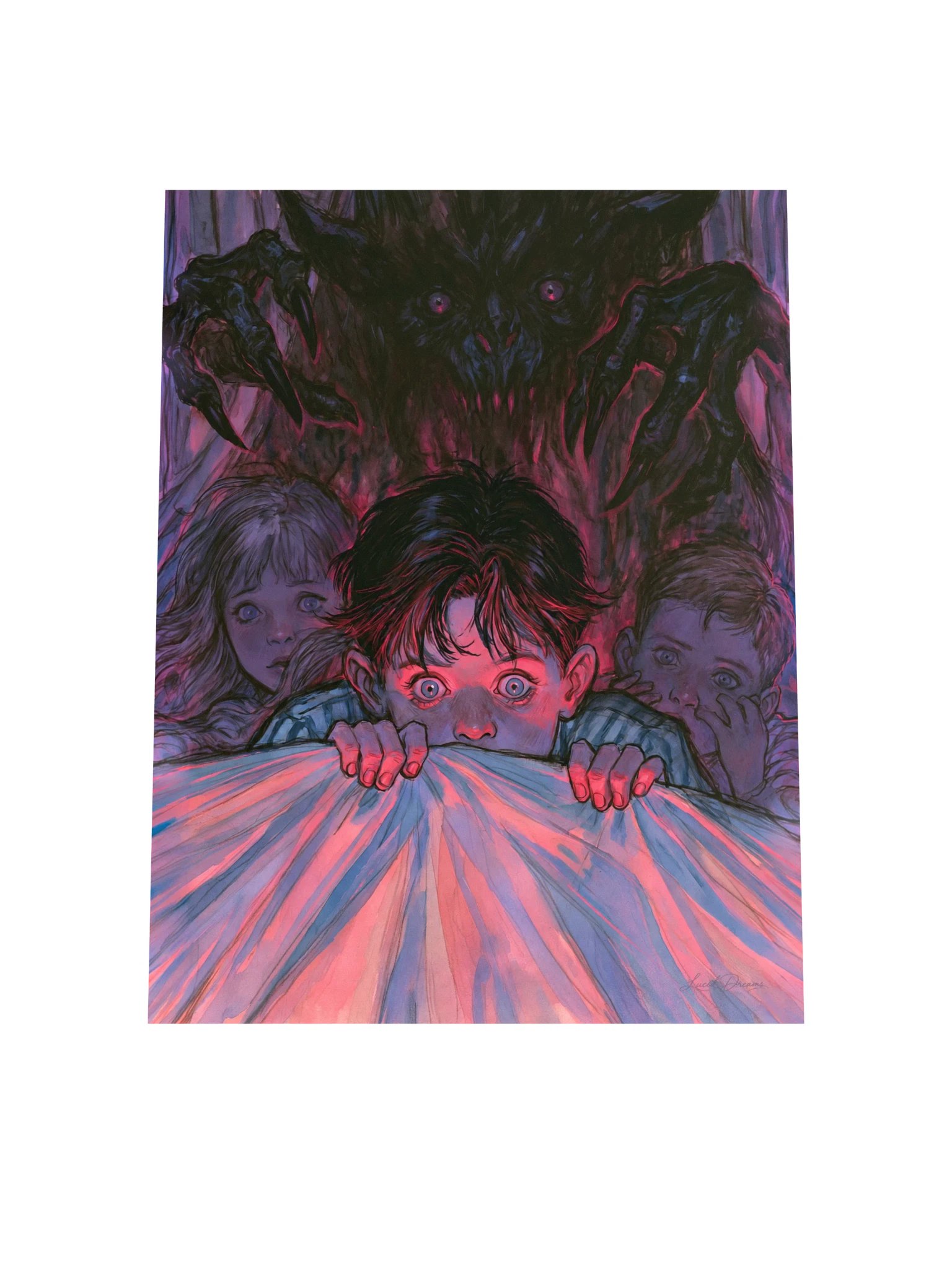 Bedtime Nightmare Art Print — Nightmare Under the Covers product image (4)