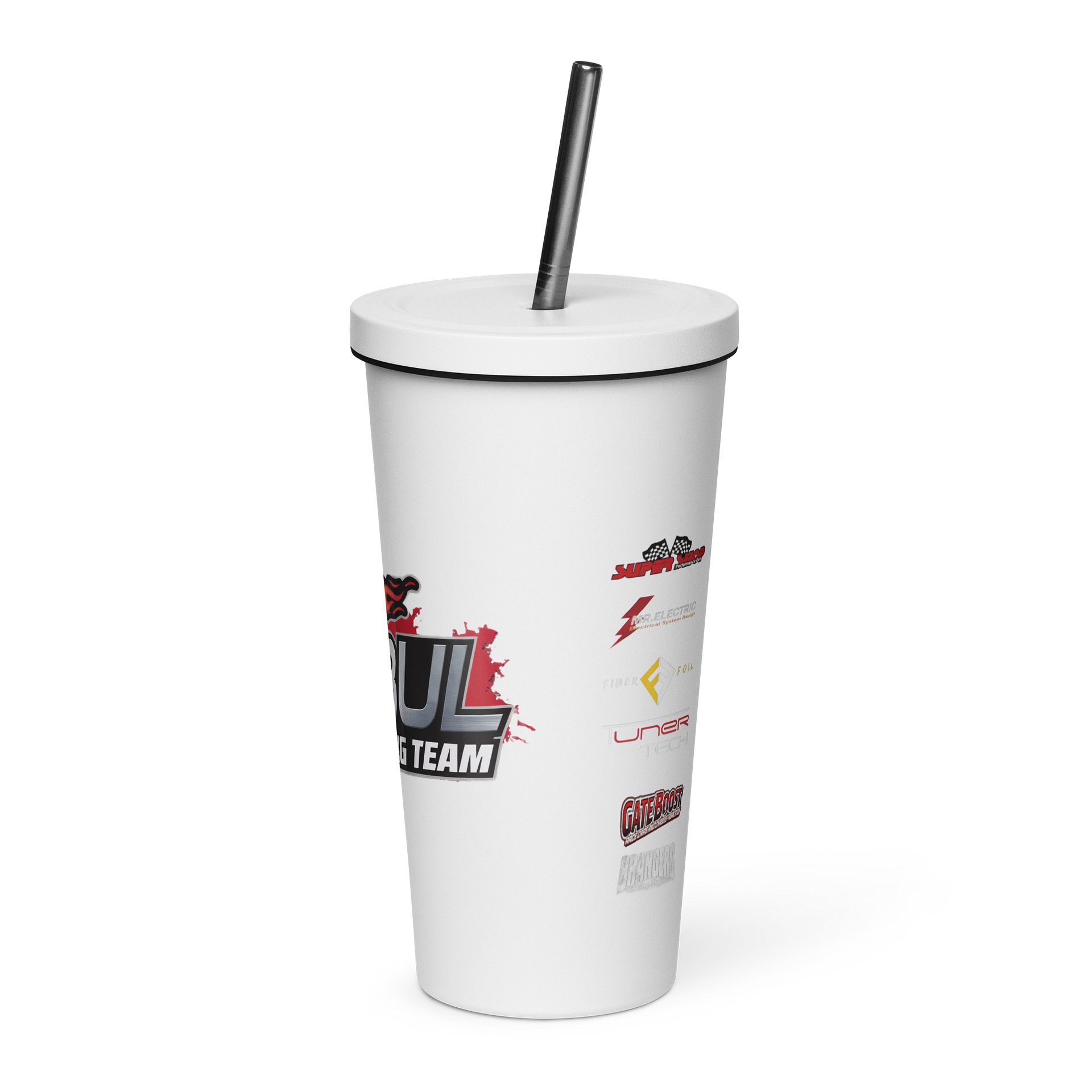 Insulated Tumbler with a Straw spon - Bul Racing Team - omtHDivCAW4