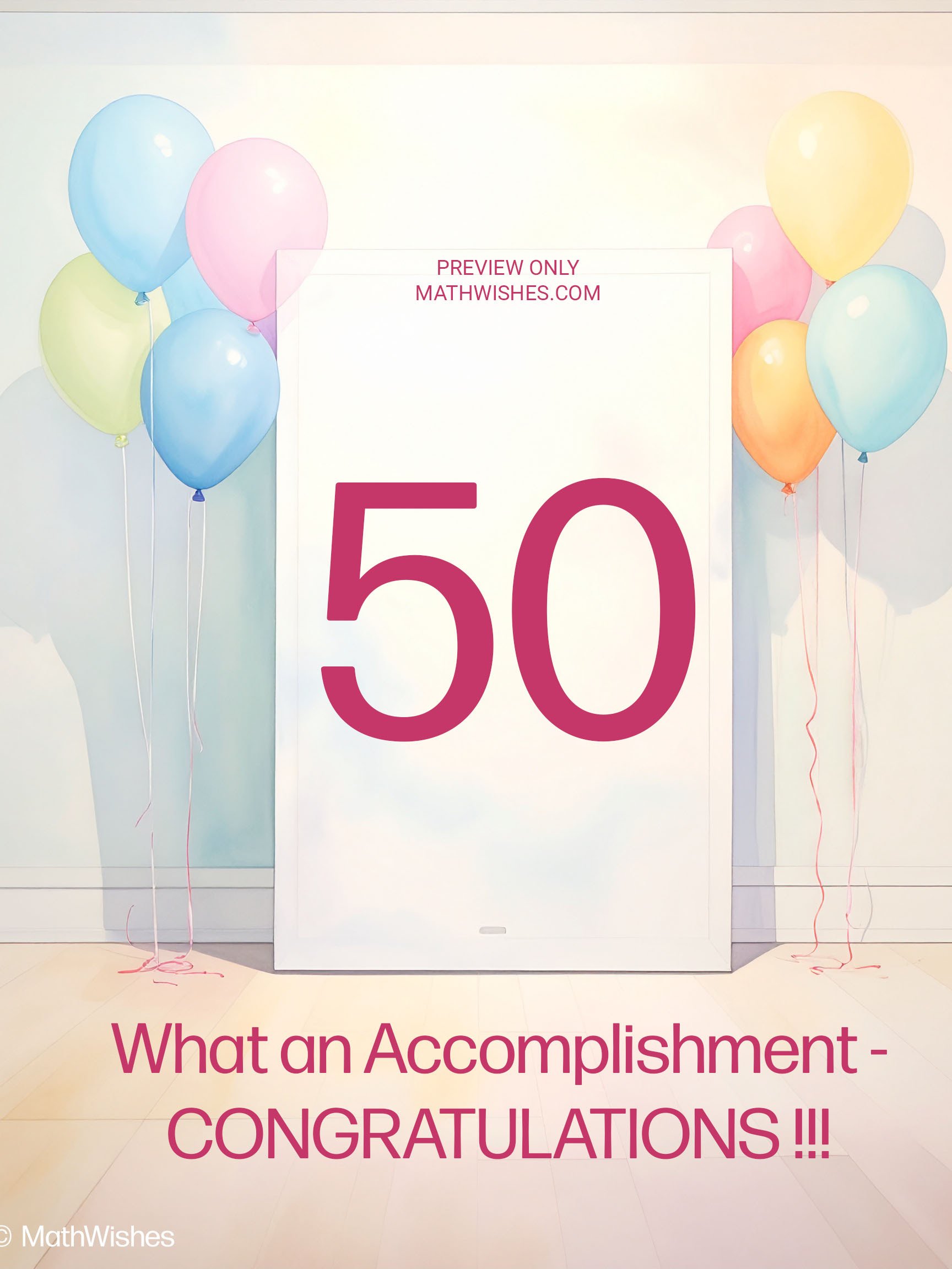 50th Anniversary Card - Accomplishment product image (1)